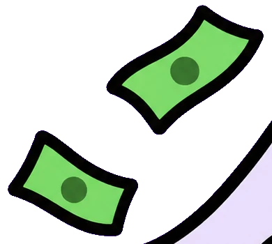two bills flying away from the ghost